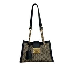 GUCCI GG Canvas Padlock Bag